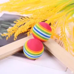 Soft Ball Toy Rainbow Chew Toy 3.5/4.2cm