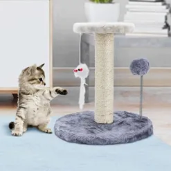 2-layer climbing frame with pet toys for cats, Cat toy tree, Cat scratching post