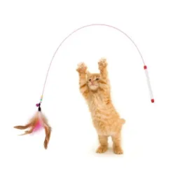 CAT TOY – FEATHER-TIP CAT FISHING ROD
